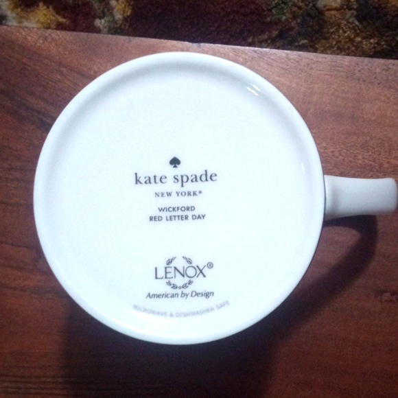 Kate Spade New York Wickford Red Letter Day Lenox Monogram D - Picture 3 of 3